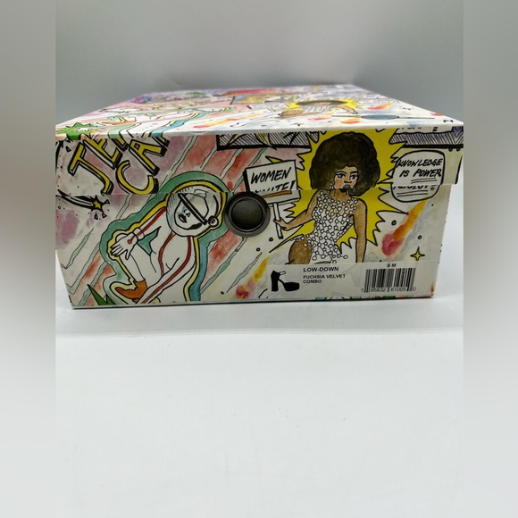 Jeffrey Campbell Low Down Platform Fuchsia Velvet - Picture 3 of 15